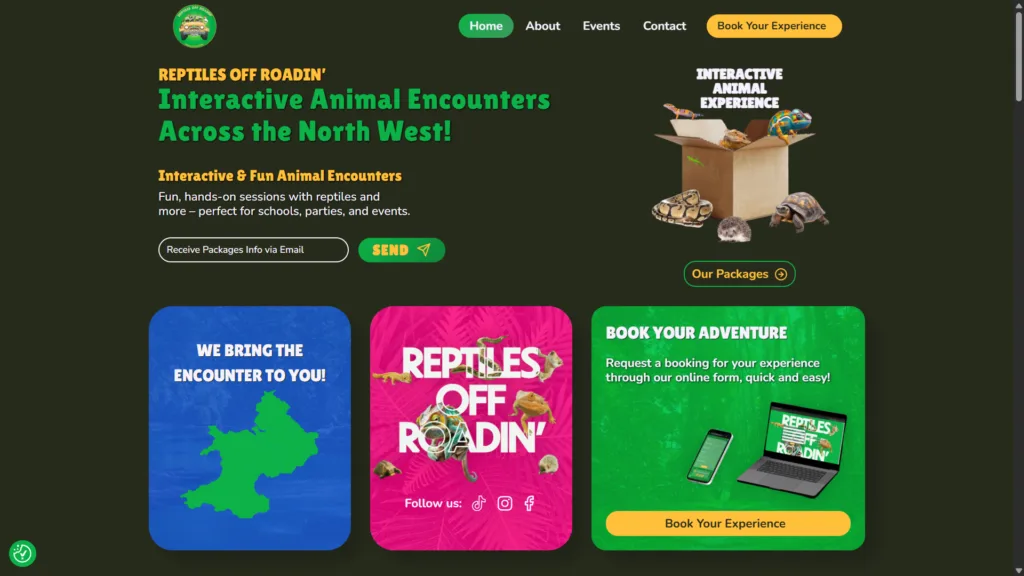 Reptiles Off Roadin' Website Build & SEO