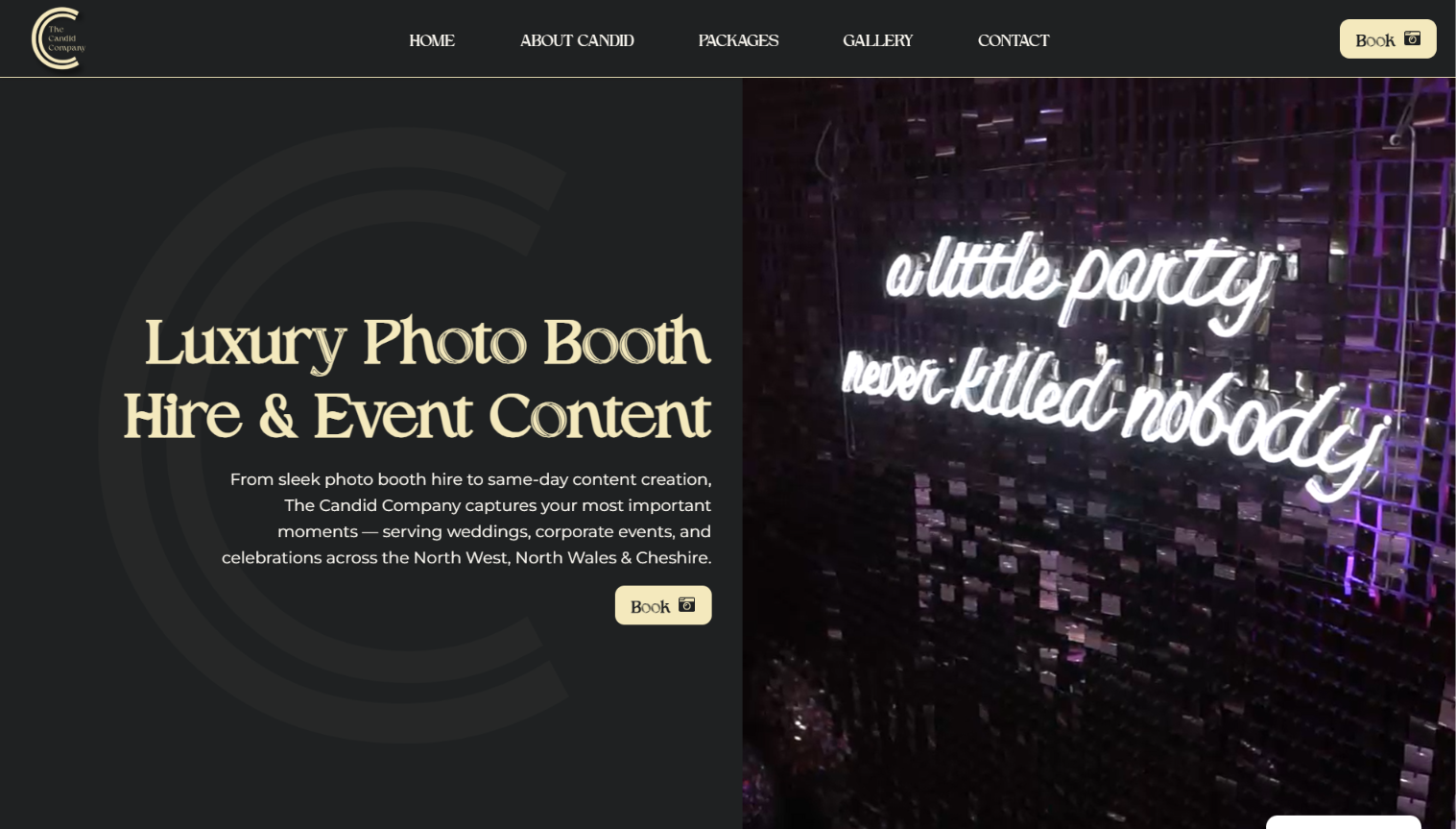The Candid Company Website Build