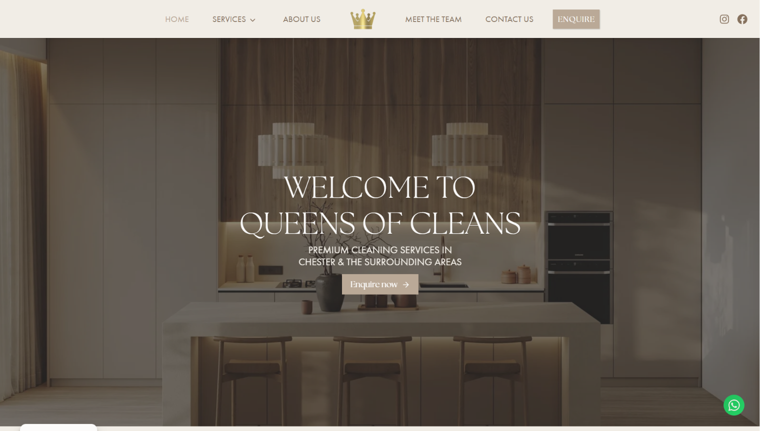 Queens of Cleans Website Build